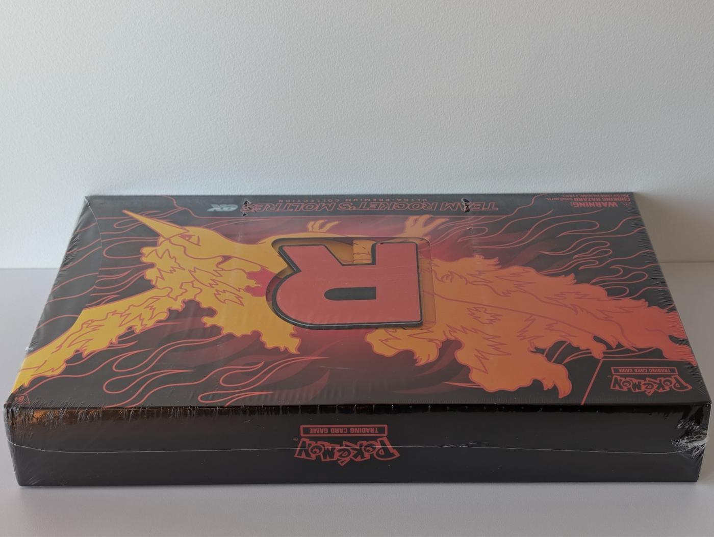 Pokemon TCG Team Rockets Moltres Ex Ultra Premium Collection Box UPC SEALED 168351596339 8