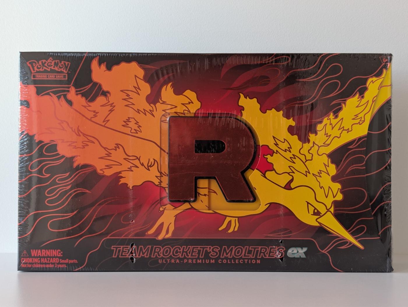 Pokemon TCG Team Rockets Moltres Ex Ultra Premium Collection Box UPC SEALED 168351596339
