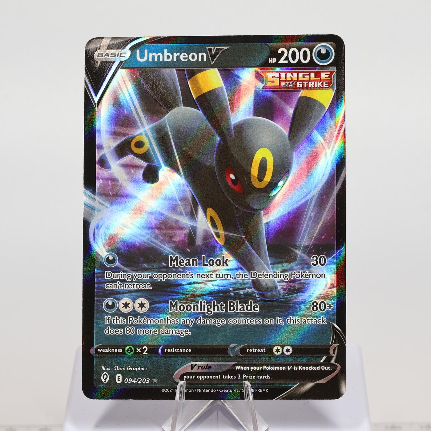 Pokemon TCG Umbreon V 94203 Evolving Skies V Rare NM 168287250369 2