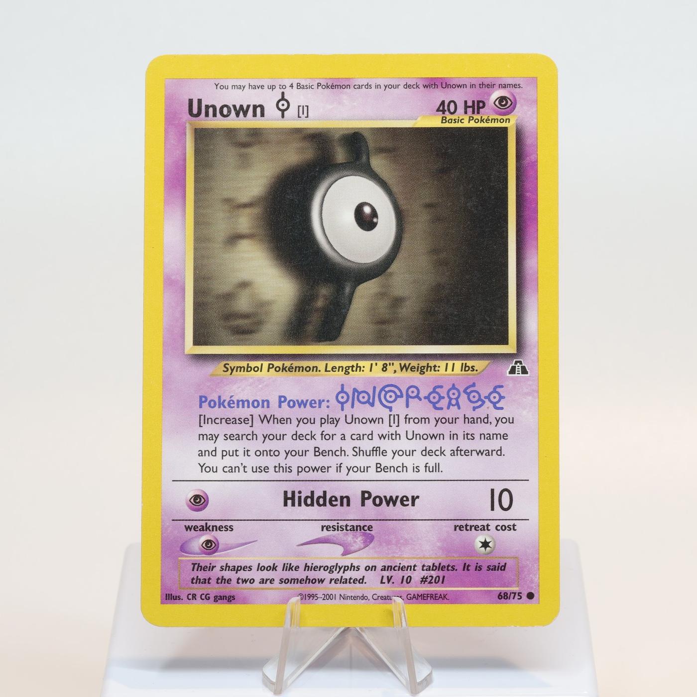 Pokemon TCG Unown I 6875 Neo Discovery Common WOTC EXC 168232466119 2