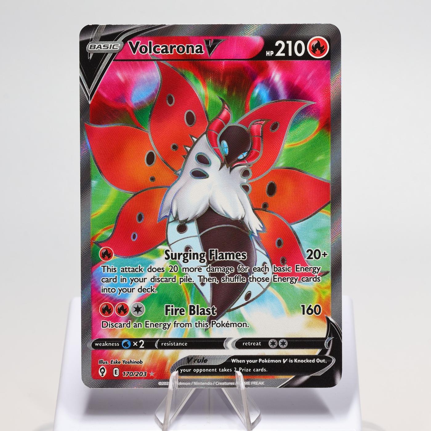 Pokemon TCG Volcarona V 170203 Evolving Skies Full Art NM 168287250379 2