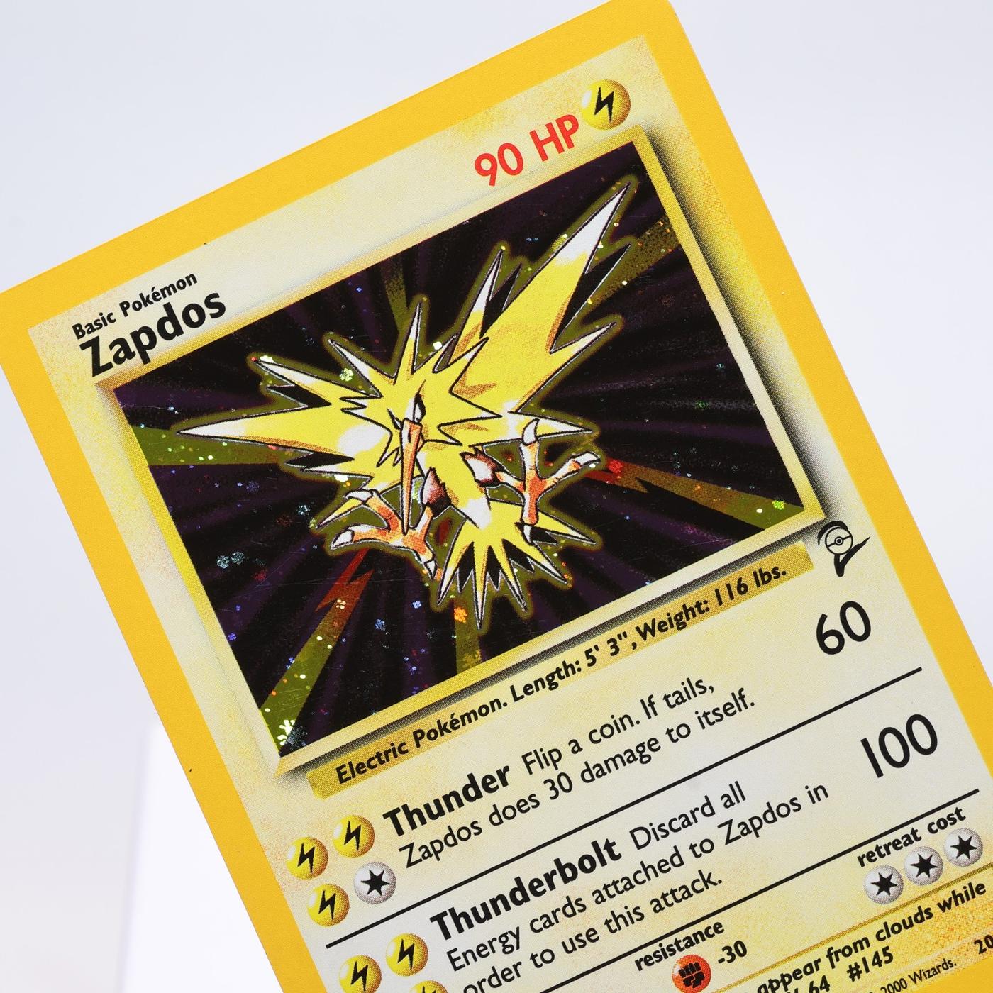 Pokemon TCG – Zapdos 20/130 Base Set 2 Holo Rare  WOTC – EXC/NM