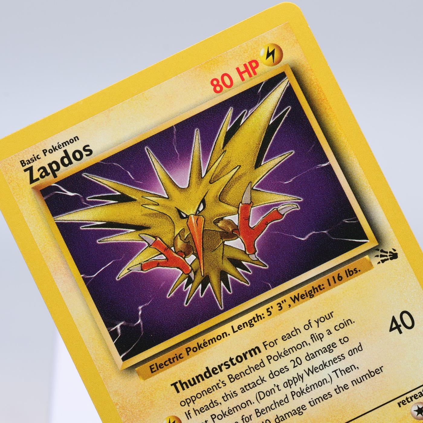 Pokemon TCG Zapdos 3062 Fossil Rare WOTC NM 168421188129