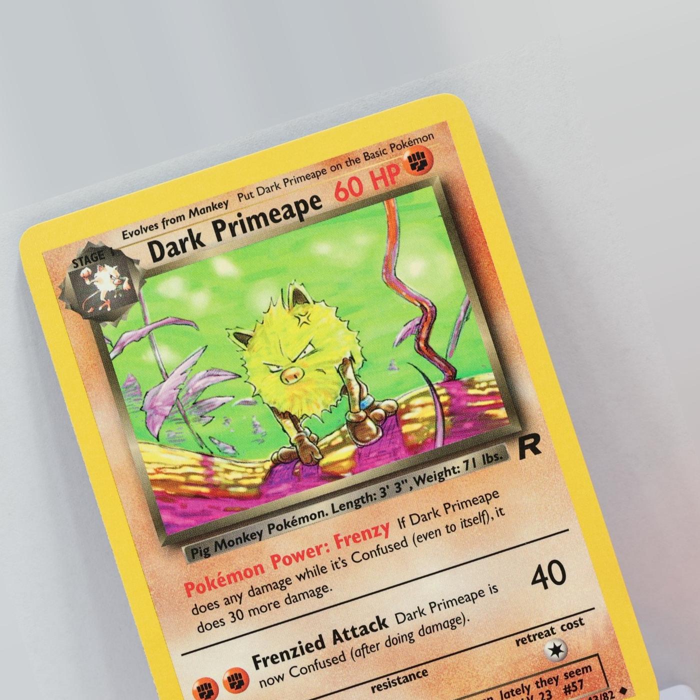 Pokemon TCG – Dark Primeape 43/82 Team Rocket WOTC 2000 – EXC