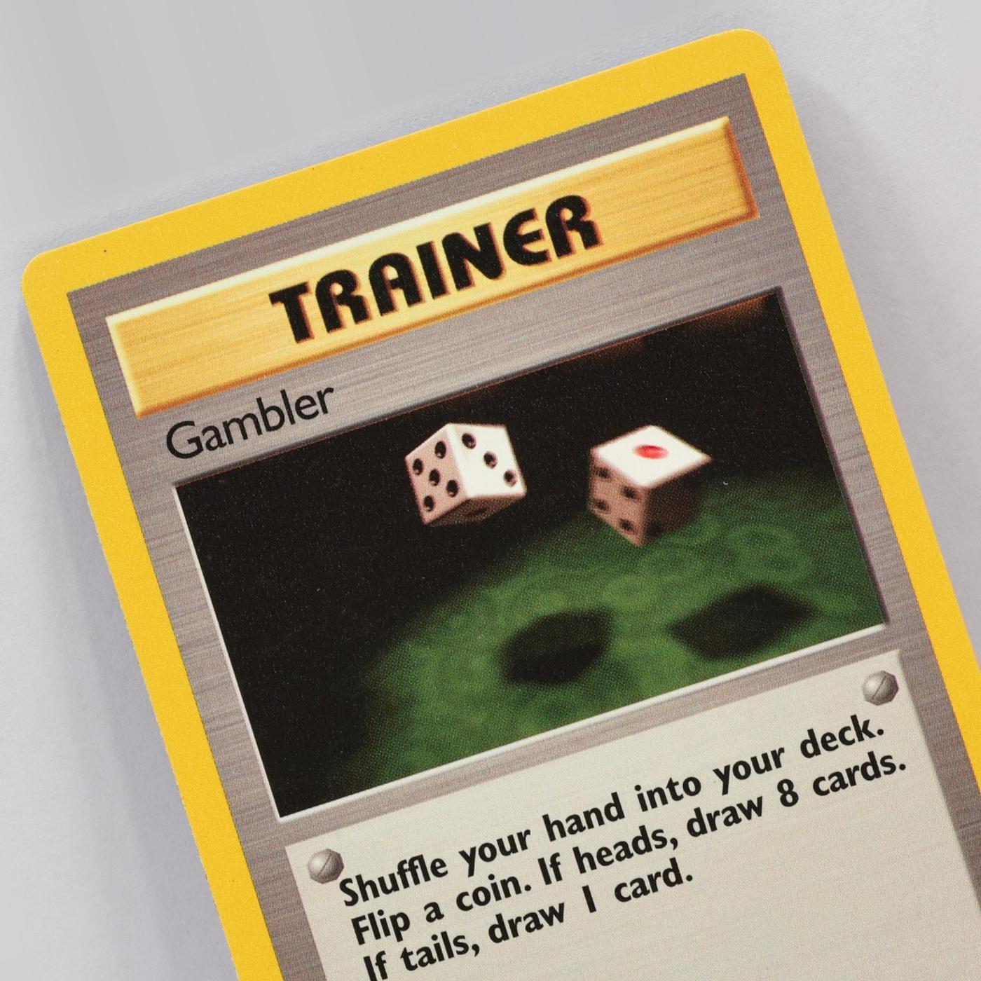 Pokemon TCG – Gambler 60/62 Fossil 1st Edition WOTC 1999 – EXC/NM
