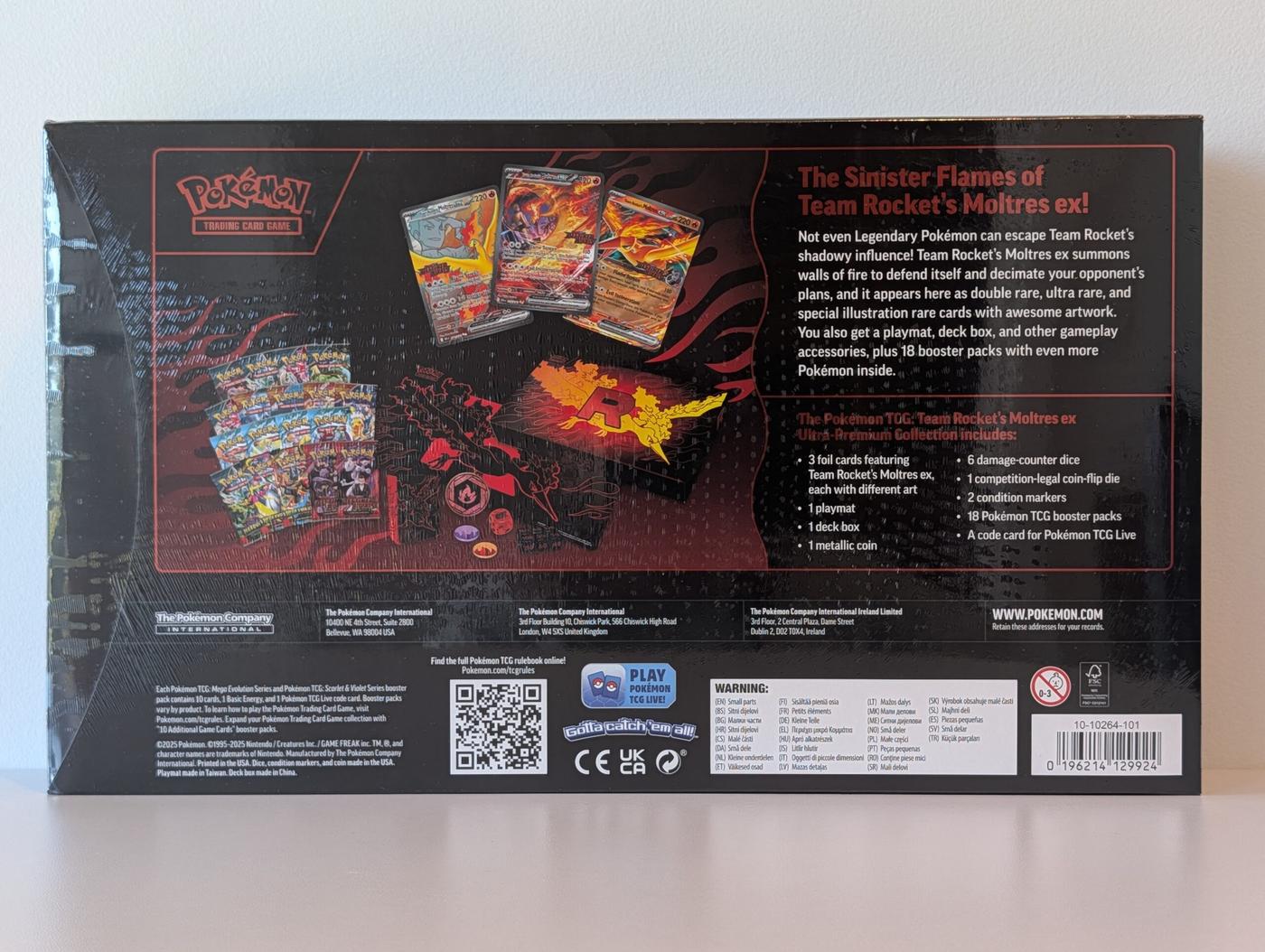 Pokemon TCG - Team Rocket's Moltres ex Ultra Premium Collection Box UPC - SEALED - photo 2