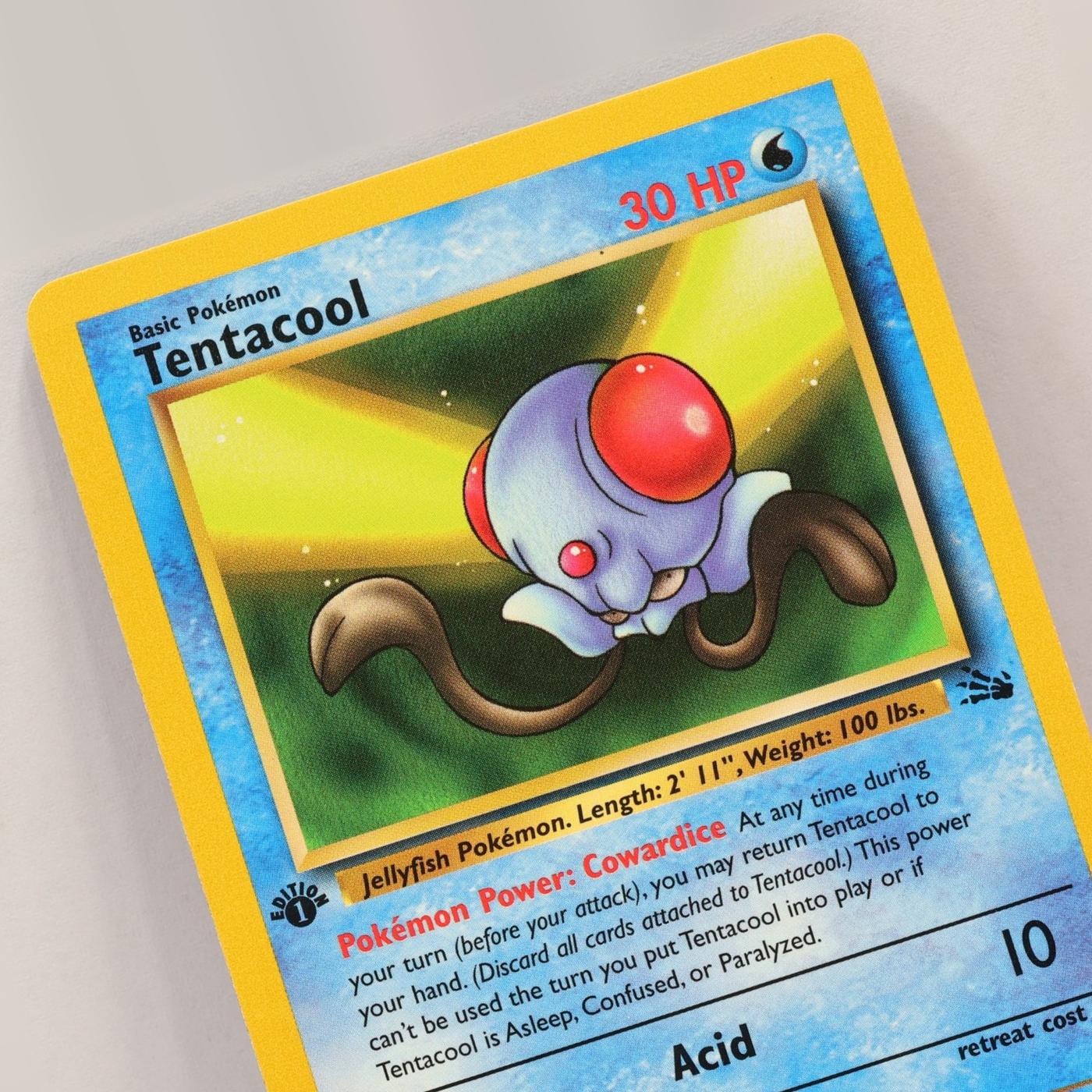 Pokemon TCG – Tentacool 56/62 Fossil 1st Edition WOTC 1999 – NM