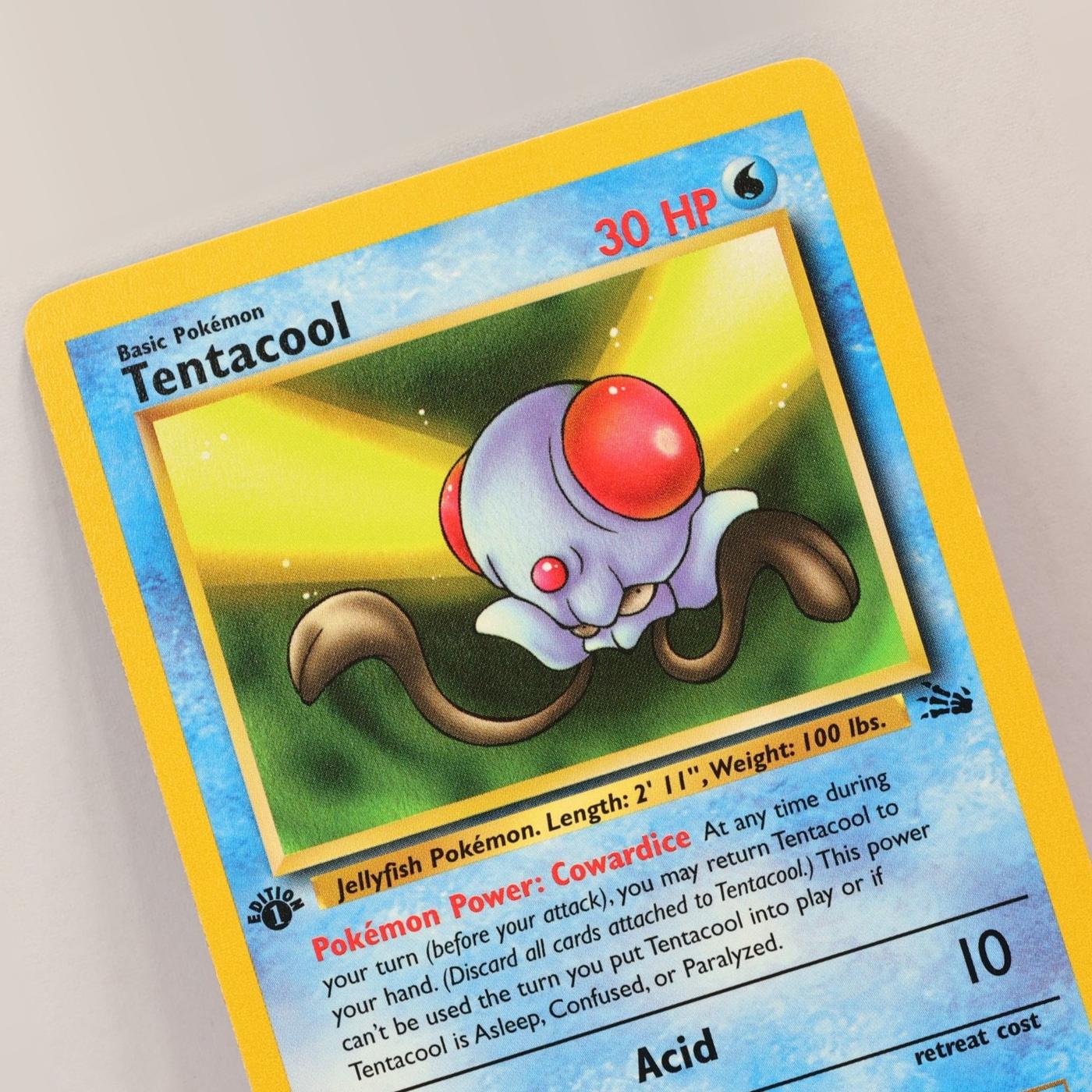 Pokemon TCG – Tentacool 56/62 Fossil 1st Edition WOTC 1999 – NM