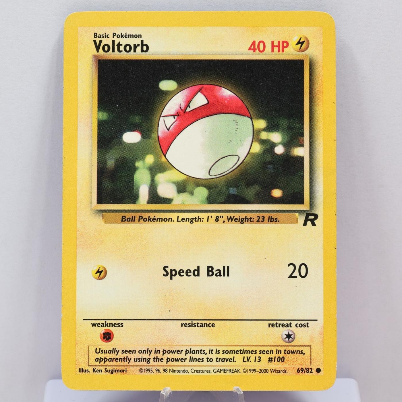 Pokemon TCG - Voltorb 69/82 Team Rocket WOTC 2000 - MP - photo 2